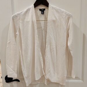 Gap Open Front Cardigan Size Medium White